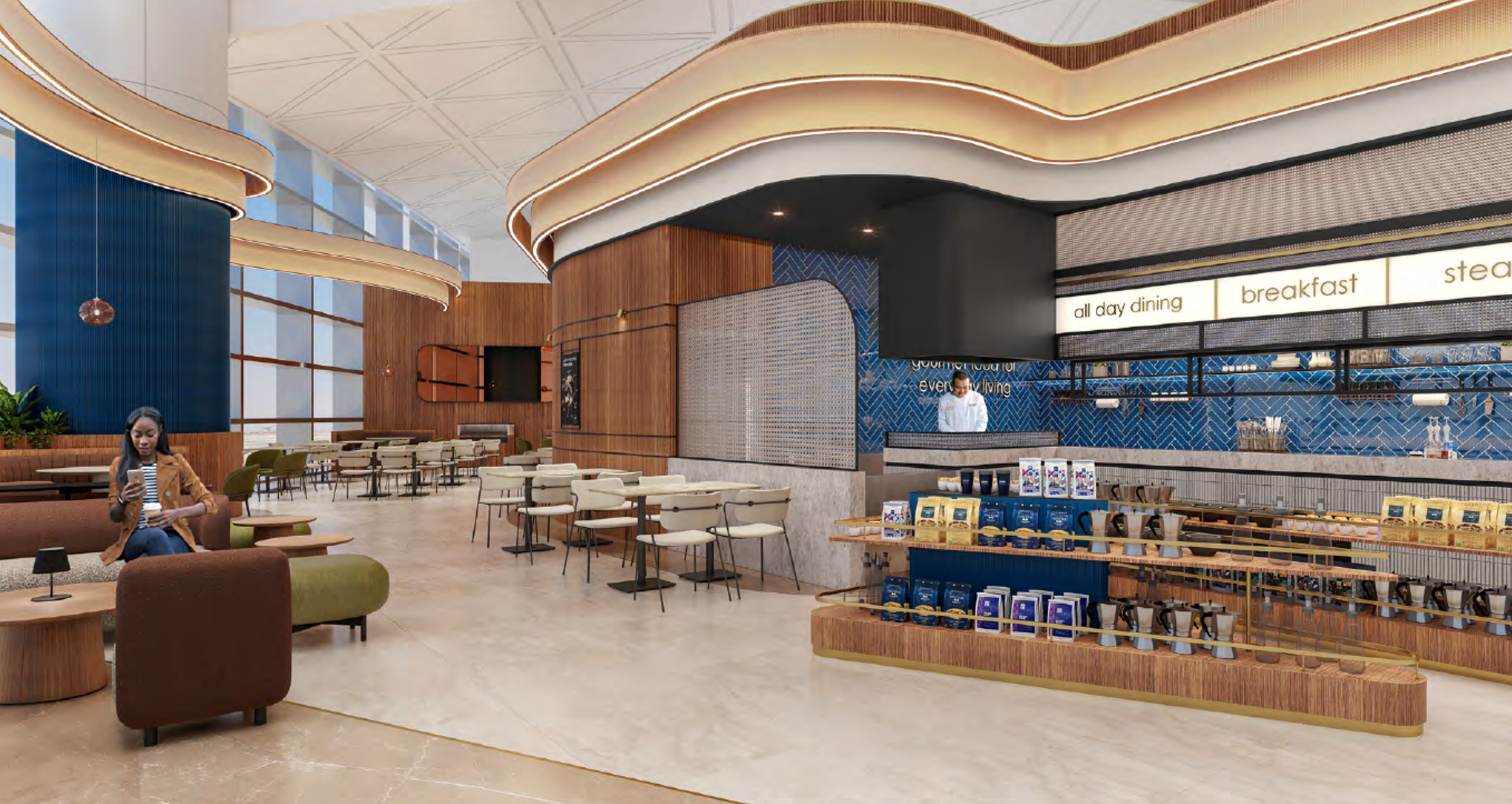 Riyadh International Airport interior view